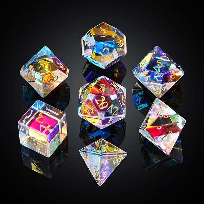 🔥Up to 50% OFF🔥Last Day Promotion - Glass Prism Dice Set