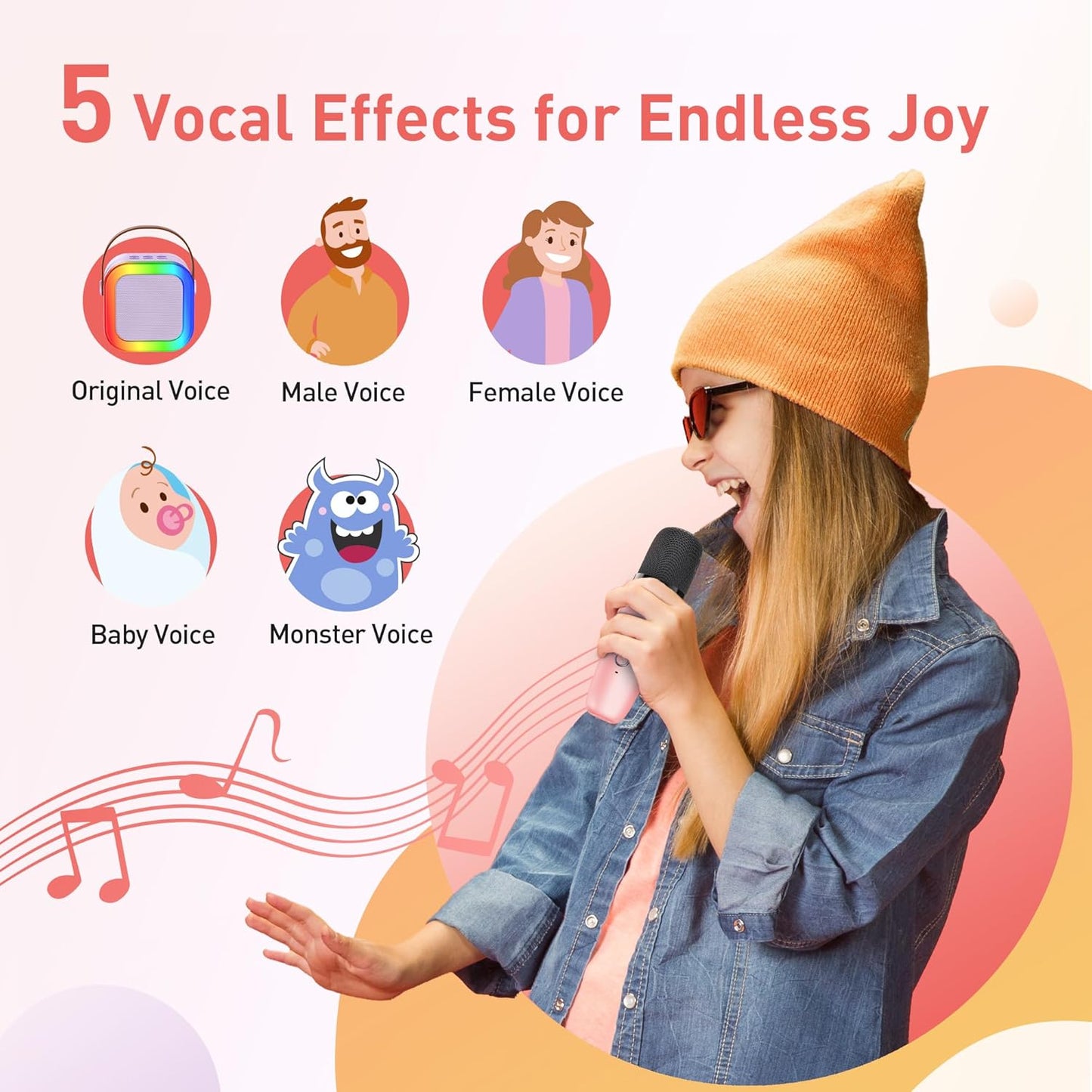 🔥 Up to 50% OFF 🎁 Mini karaoke machine with microphone and sound system