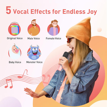 🔥 Up to 50% OFF 🎁 Mini karaoke machine with microphone and sound system