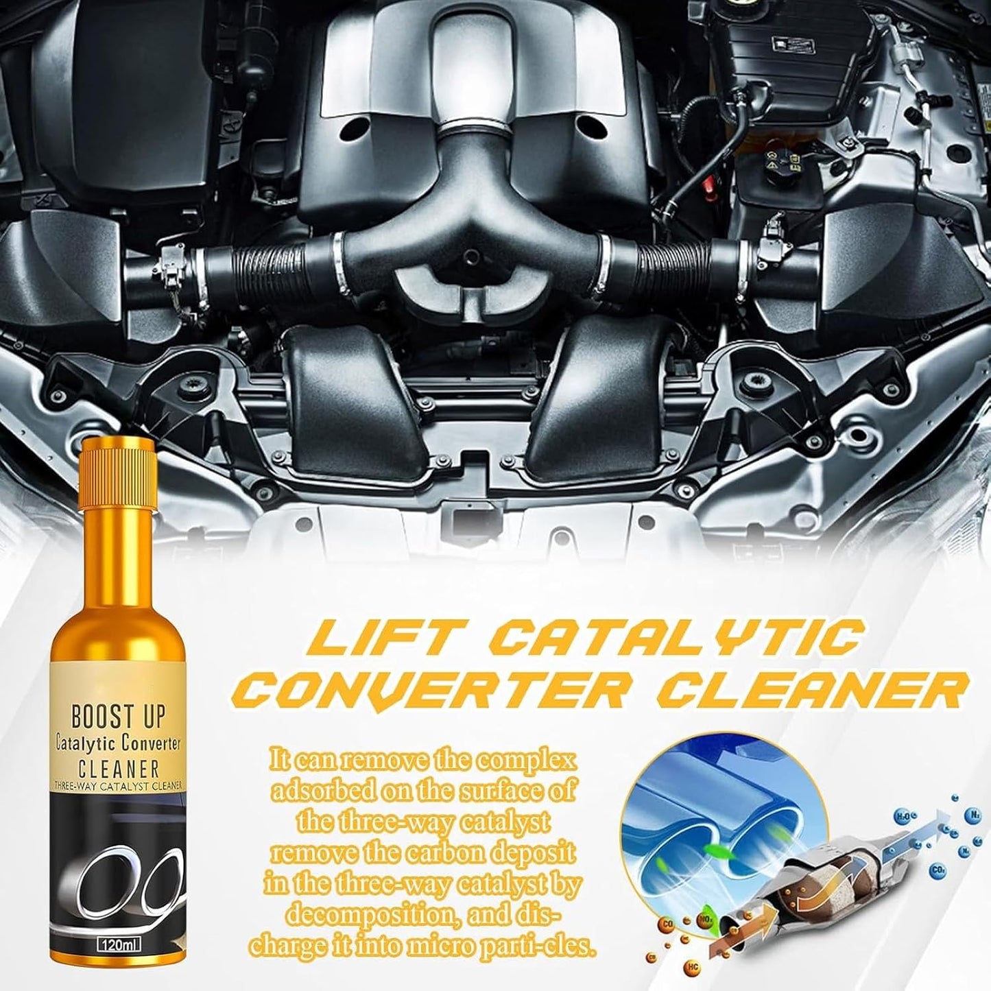 🔥BUY 2 GET 1 FREE - Auto Parts Engine Cleaner Exhaust System Pipe Carbon Deposits Remover (120 ml)
