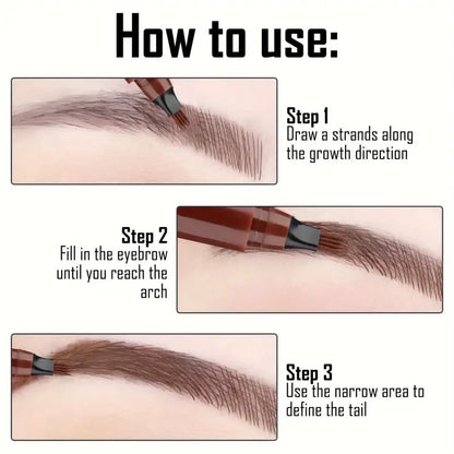 🌈Last Day - Buy 1 Get 1 Free💜Four-pronged Wild Water Eyebrow Pencil🖊️
