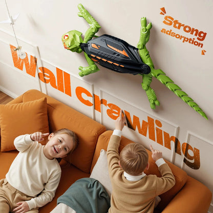 Wall Crawler Gecko - LED RC Toy for Indoor Family Fun & Prank Gifts