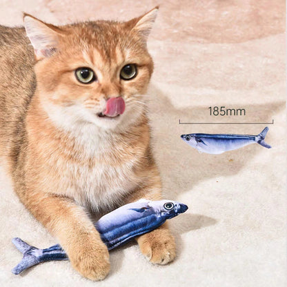 🌈LAST DAY 50% OFF🐟Bite-Sized Realistic Flopping Fish Cat Toys🐱