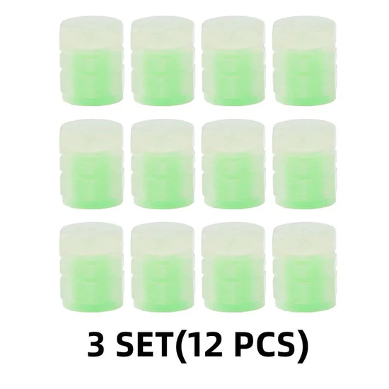 🌸Up to 50% OFF🔥UNIVERSAL FLUORESCENT CAR TIRE VALVE CAPS 4PCS