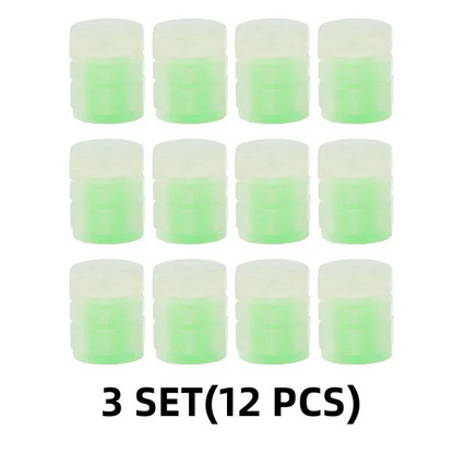 🌸Up to 50% OFF🔥UNIVERSAL FLUORESCENT CAR TIRE VALVE CAPS 4PCS