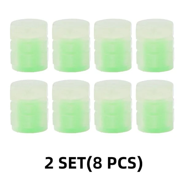 🌸Up to 50% OFF🔥UNIVERSAL FLUORESCENT CAR TIRE VALVE CAPS 4PCS