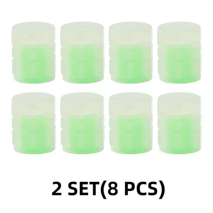 🌸Up to 50% OFF🔥UNIVERSAL FLUORESCENT CAR TIRE VALVE CAPS 4PCS