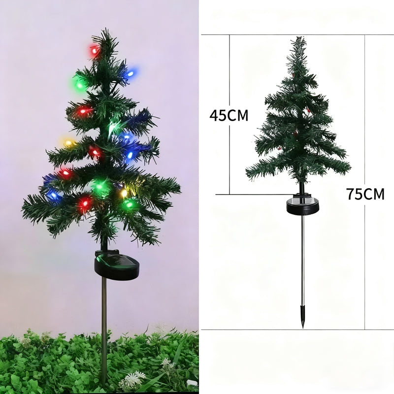 Solar Christmas tree lights holiday decorations, outdoor courtyards, gardens, lawns, small path lights, atmosphere lights