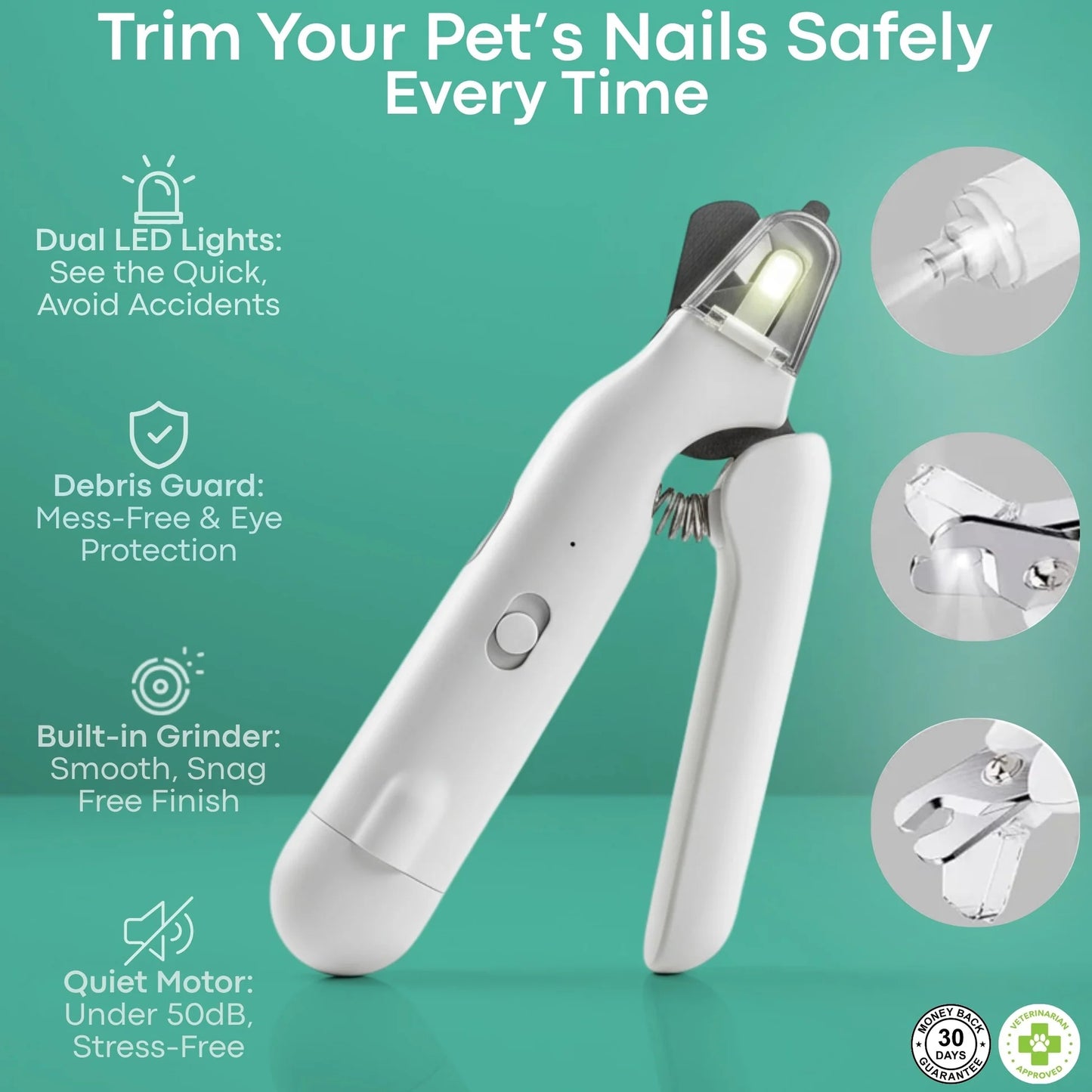 🔥Final 3 Hours: 50% OFF🐾Pet grooming electric nail clippers and nail trimmer two in one