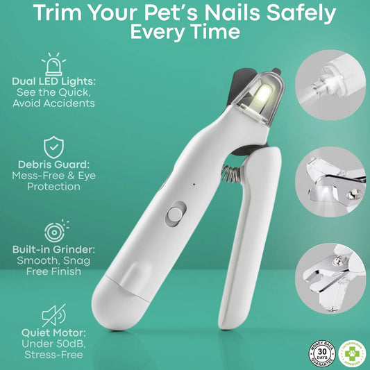 🔥Final 3 Hours: 50% OFF🐾Pet grooming electric nail clippers and nail trimmer two in one