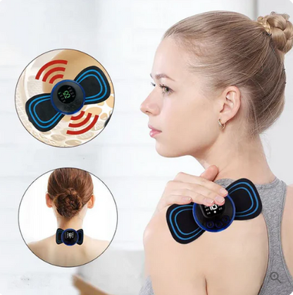 💜Hot Sale💜Portable Massager with 8 Modes and LCD Screen - Mini Muscle Stimulator for Pain Relief