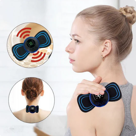 💜Hot Sale💜Portable Massager with 8 Modes and LCD Screen - Mini Muscle Stimulator for Pain Relief