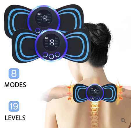 💜Hot Sale💜Portable Massager with 8 Modes and LCD Screen - Mini Muscle Stimulator for Pain Relief