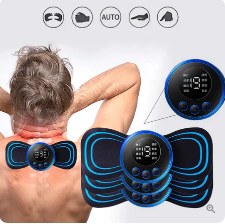 💜Hot Sale💜Portable Massager with 8 Modes and LCD Screen - Mini Muscle Stimulator for Pain Relief