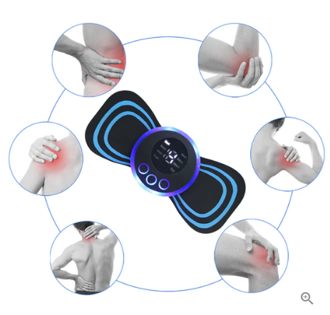 💜Hot Sale💜Portable Massager with 8 Modes and LCD Screen - Mini Muscle Stimulator for Pain Relief