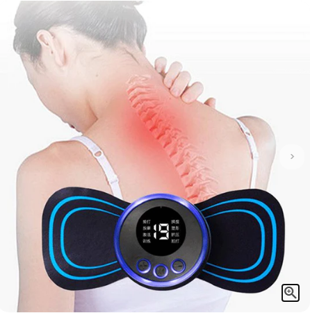 💜Hot Sale💜Portable Massager with 8 Modes and LCD Screen - Mini Muscle Stimulator for Pain Relief