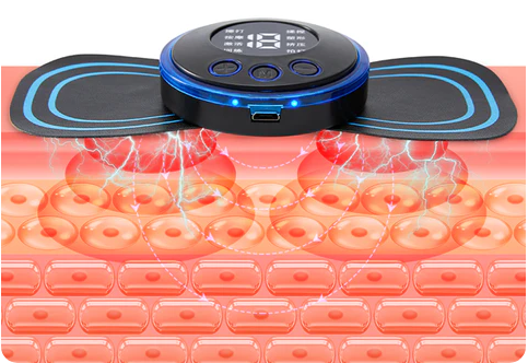 💜Hot Sale💜Portable Massager with 8 Modes and LCD Screen - Mini Muscle Stimulator for Pain Relief