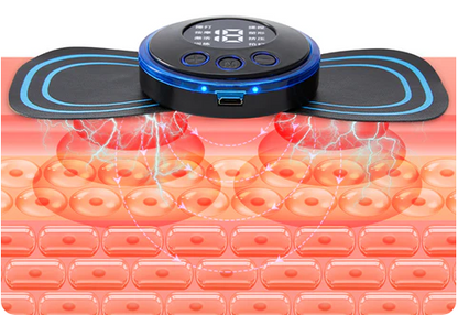 💜Hot Sale💜Portable Massager with 8 Modes and LCD Screen - Mini Muscle Stimulator for Pain Relief